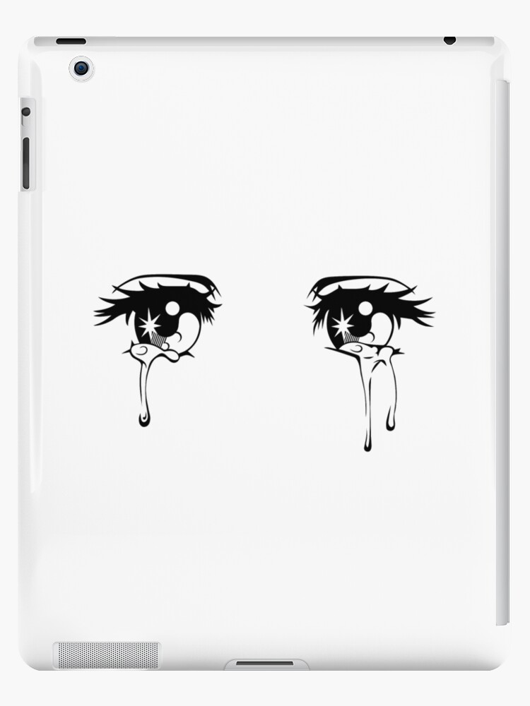 sad girl anime eyes