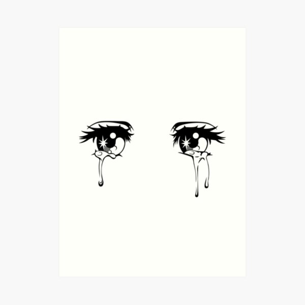 Closed Crying Anime Eyes HD Png Download  Transparent Png Image  PNGitem