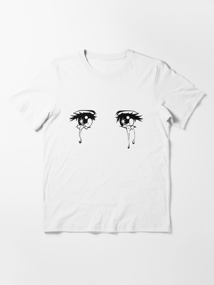 Kawaii Crying Sad Anime Girl Eyes T Shirt By Spreadforsatan Redbubble