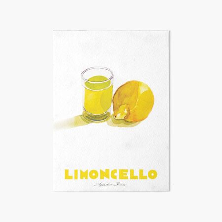 Limoncello Cocktail Art Board Print