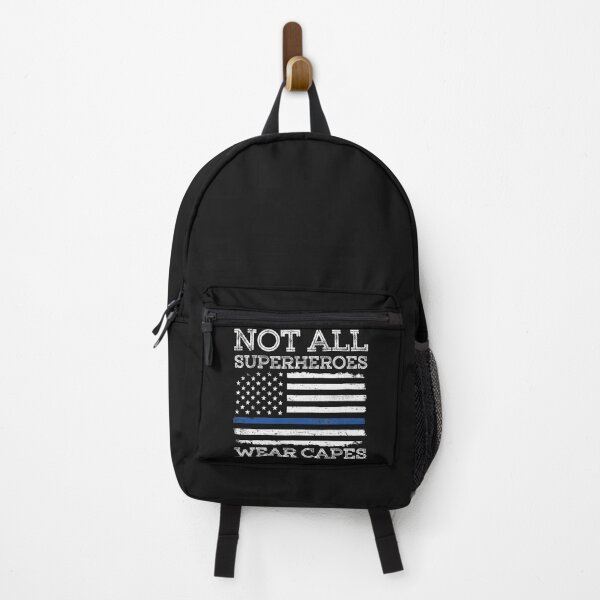 Item preview, Police Hero Not All Superheroes Wear Caps American Flag Thin Blue Line Officer Supportive Gifts  designed and sold by alenaz.