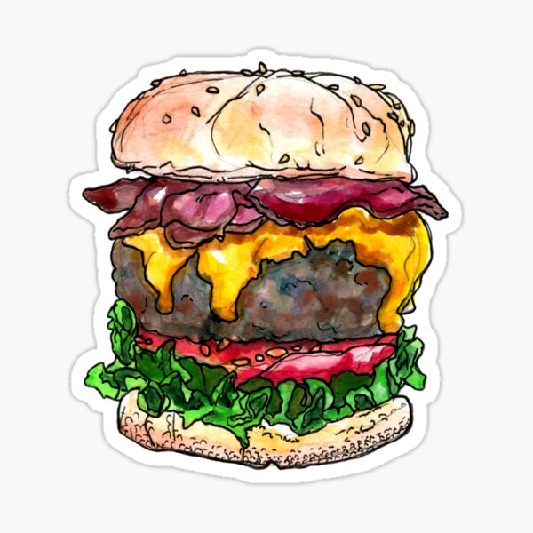Item preview, bacon cheeseburger designed and sold by HiddenStash.