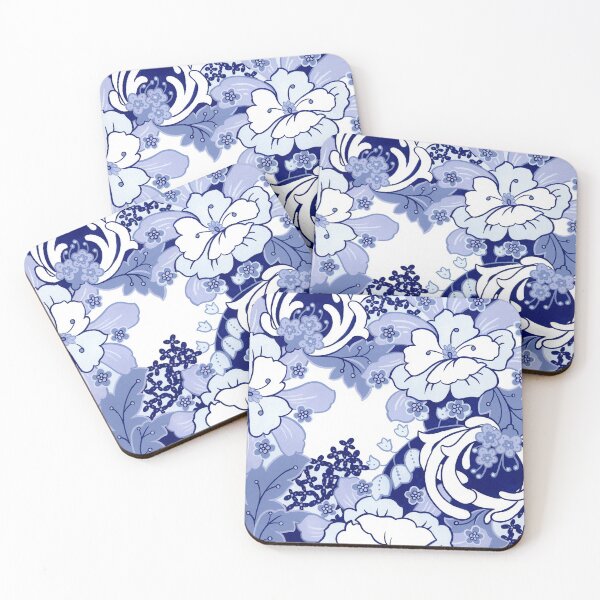 Item preview, Blue Graphic Floral 1 designed and sold by JoChesney.