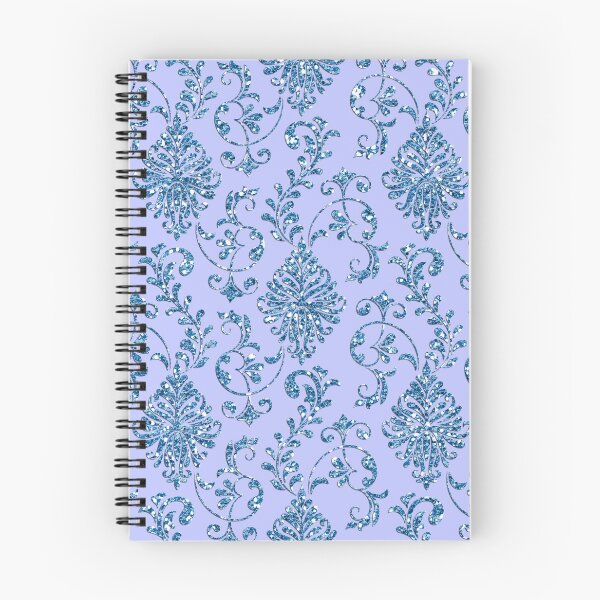 Item preview, Blue Glitter Damask Pattern  designed and sold by WisdomInspired.