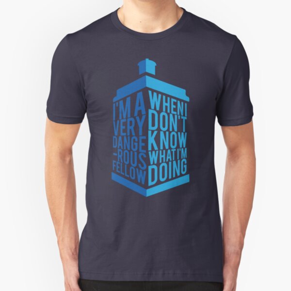 Dr Who - Baker Quote Slim Fit T-Shirt