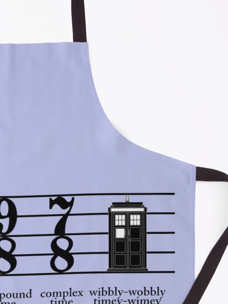 Alternate view of Wibbly-wobbly timey-wimey Apron