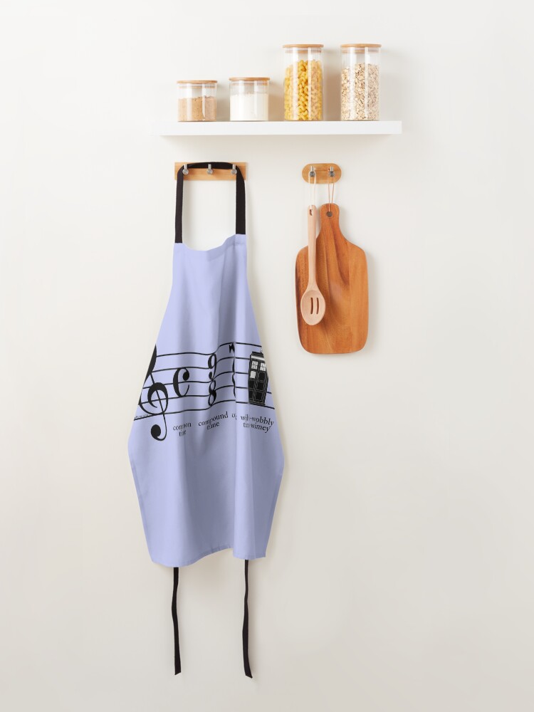 Alternate view of Wibbly-wobbly timey-wimey Apron