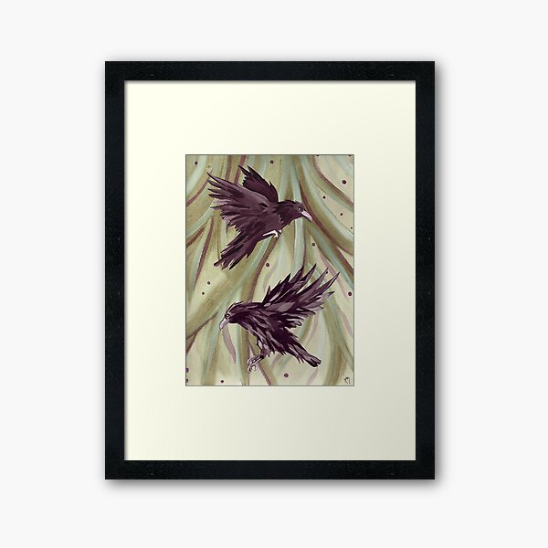 Odin's Raven's Print Framed Art Print