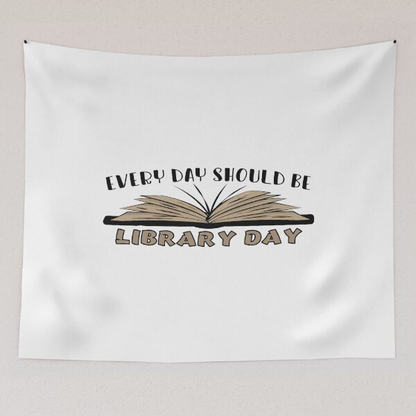 Item preview, every day should be library day - library vintage designed and sold by BAISSANE.