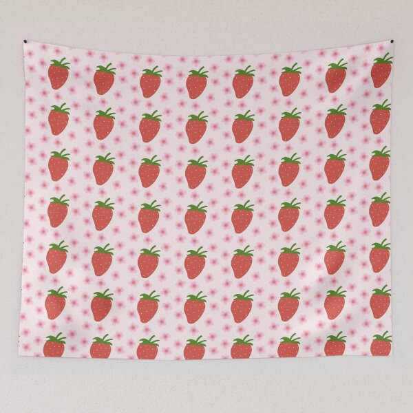 Item preview, Strawberries and flowers designed and sold by Sarahgranchelli.