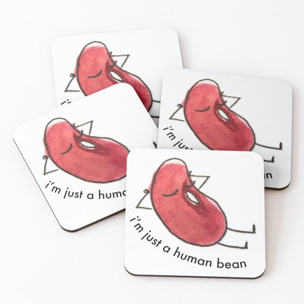 Item preview, i'm just a human kidney bean - black text designed and sold by penguimelia.