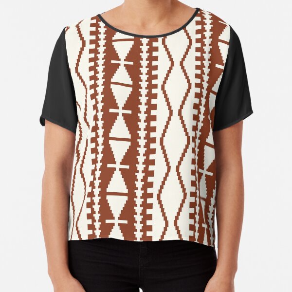 Corum in Rust Chiffon Top