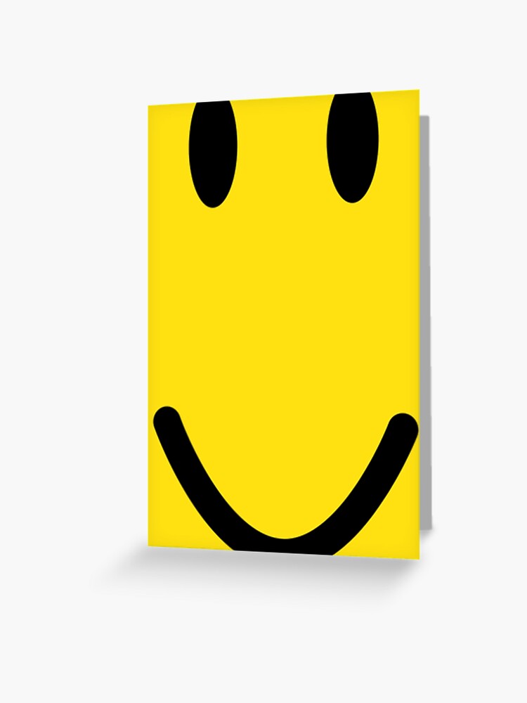 Games Noob Heads Og Smile Greeting Card By Timokizo Redbubble - og roblox noob