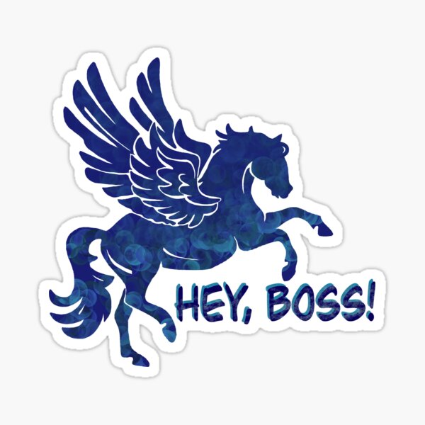 Blackjack Pegasus Hey Boss! PJO Sticker