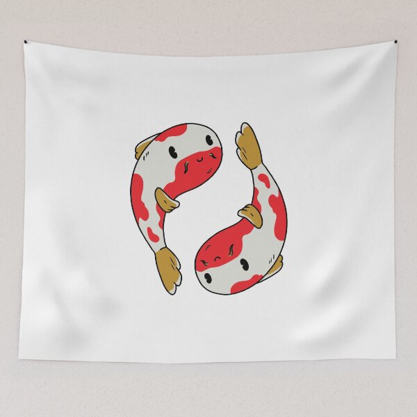 Item preview, Kopie von Two koi carps swimming in a circle designed and sold by lsvds.