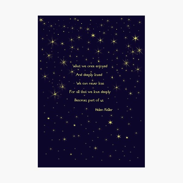 Helen Keller 2 Photographic Print