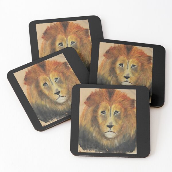 Item preview, Regal Lion Oil Pastel Portrait designed and sold by TwoGoobs.