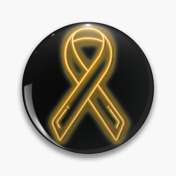 Item preview, Yellow Neon Awareness Ribbon designed and sold by Elle  Hazlett.