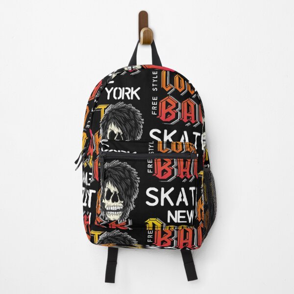 Item preview, Ilustration of rock skull with style skate designed and sold by kamui7mx.
