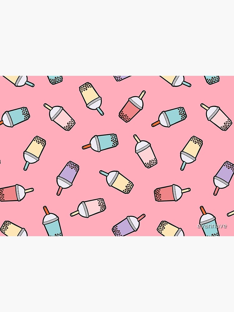 Bubble Tea Pattern in Pink by evannave