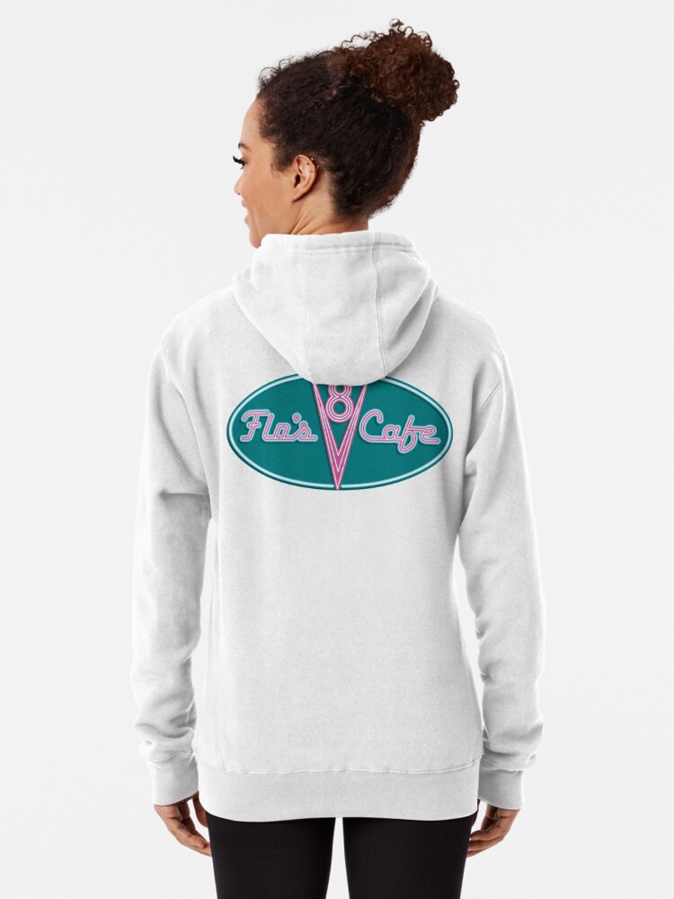 flo's v8 cafe Pullover Hoodie for Sale by minkfloyd