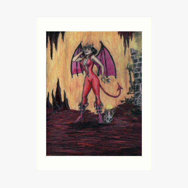Aosoth - Sexy Devil Girl Art Print
