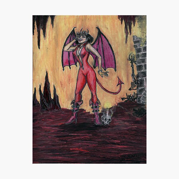 Aosoth - Sexy Devil Girl Photographic Print