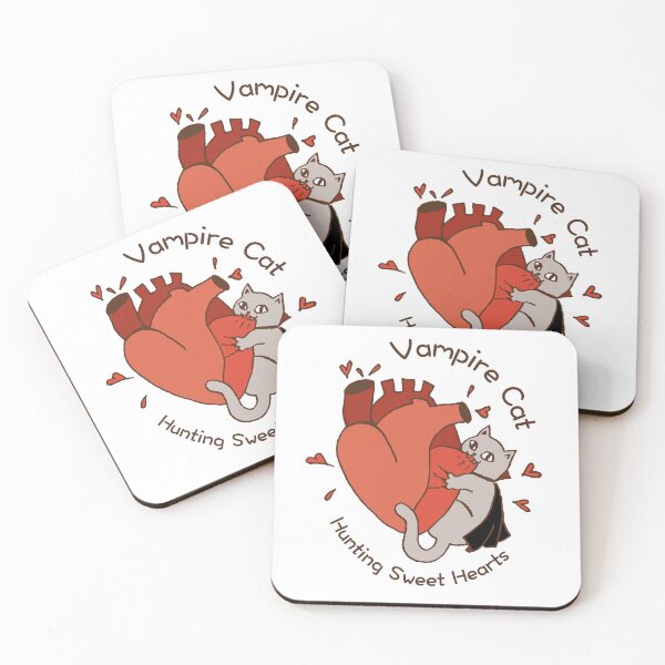 Item preview, Vampire Cat - White Background designed and sold by crismk.