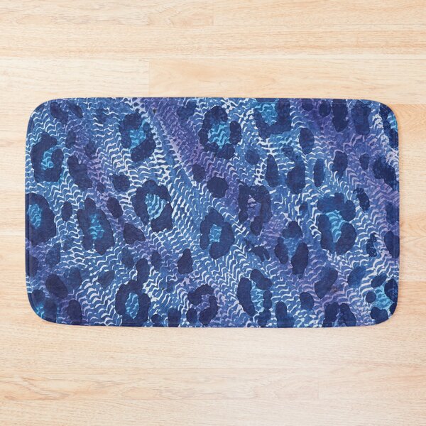 Item preview, Indigo Textured Leopard Skin designed and sold by Leslie Rogers Todder.