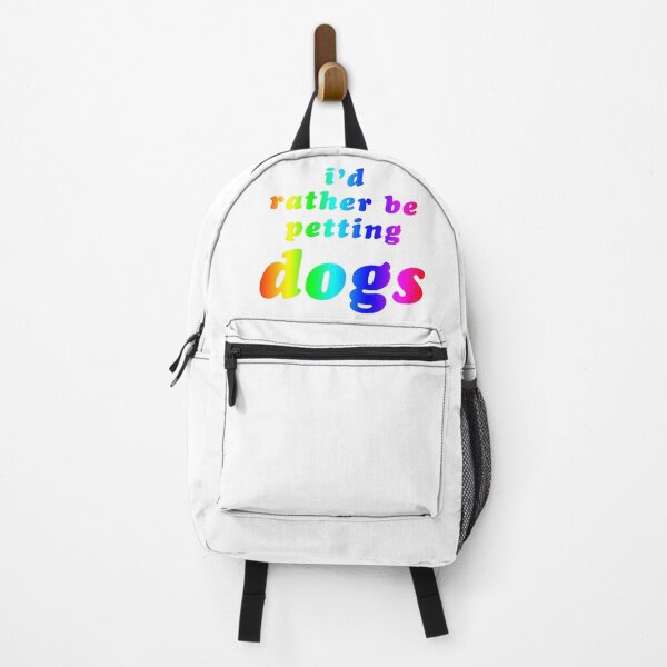 Item preview, 'I'd Rather Be Petting Dogs' Rainbow designed and sold by Bumblefuzzies.