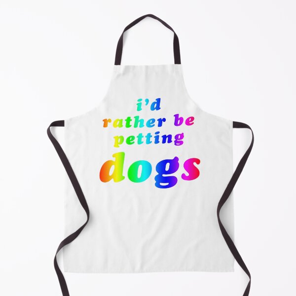 Item preview, 'I'd Rather Be Petting Dogs' Rainbow designed and sold by Bumblefuzzies.