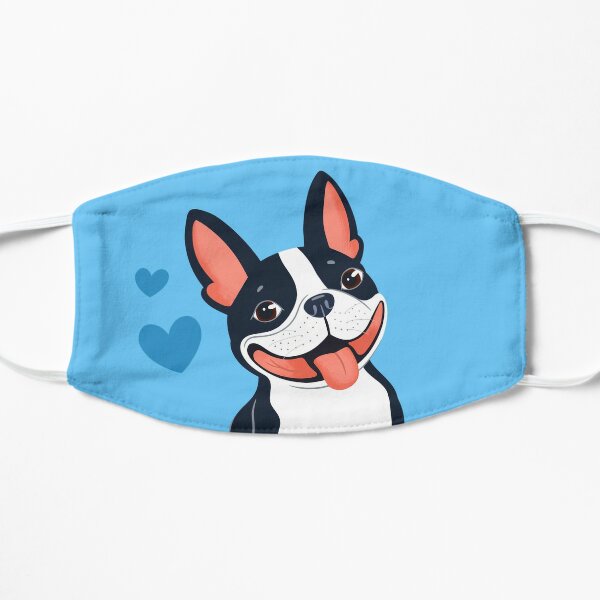 Download Boston Terrier Face Masks Redbubble PSD Mockup Templates