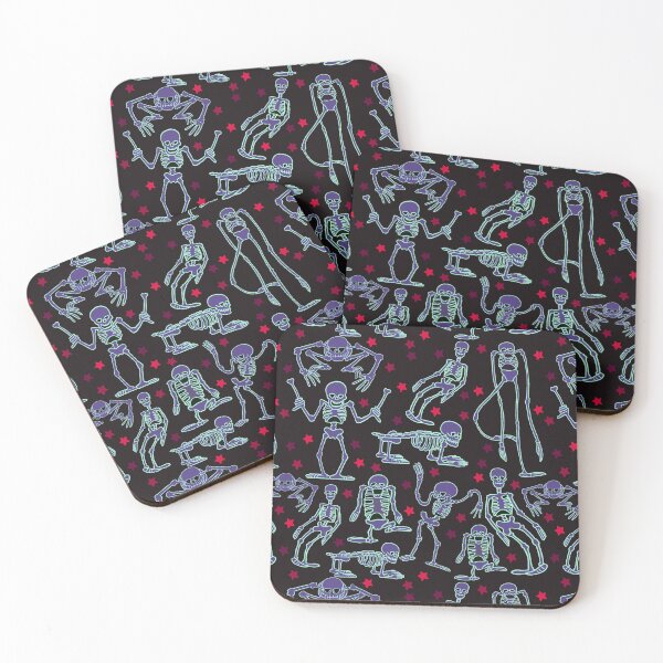 Item preview, Spooky Scary Dancing Skeletons designed and sold by fiatluxillust.