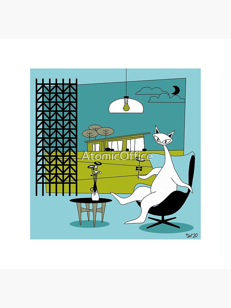 Mid Century Modern Atomic Cats In Oklahoma Countryside Interior by AtomicOffice