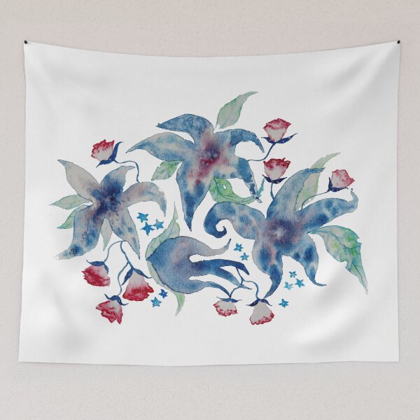 Item preview, Dreamy Flowers designed and sold by María Casas Watercolour Designs.