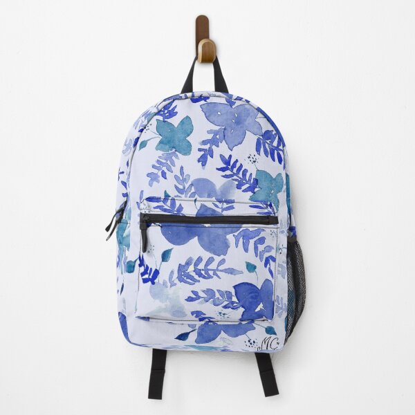 Item preview, Blue Flowers and Ferns designed and sold by María Casas Watercolour Designs.