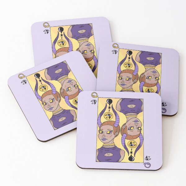 Item preview, Queen Playing Card Eye of Ra Enchanted Girl designed and sold by OwenJaneArt.