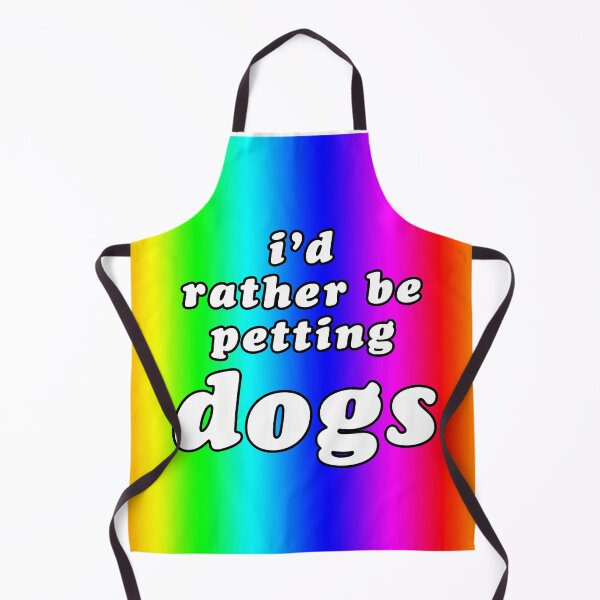 Item preview, 'I'd Rather Be Petting Dogs' Rainbow designed and sold by Bumblefuzzies.
