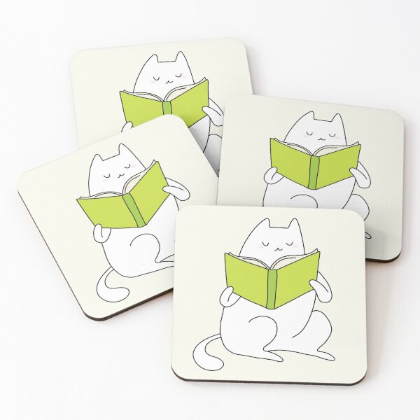 Item preview, Reading Cat Green designed and sold by little  ochre.