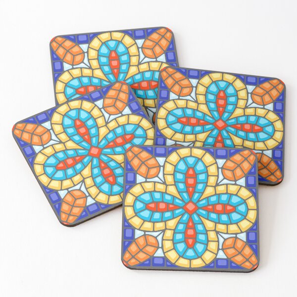 Item preview, Mosaic tile flower designed and sold by Delicarte.