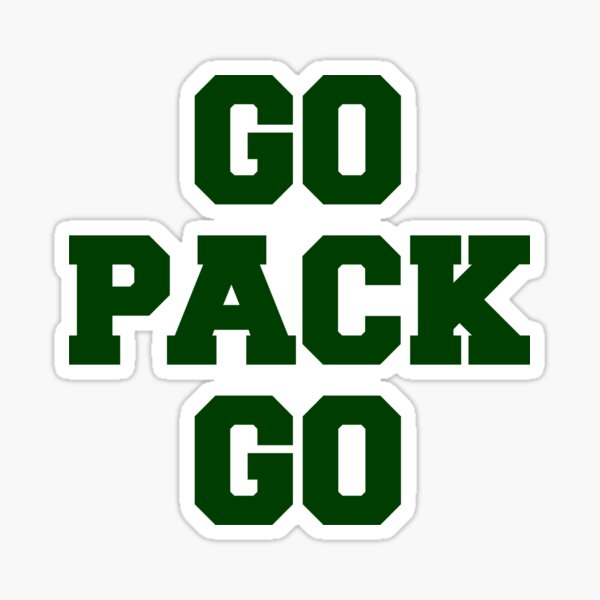 Go Pack Go Sticker for Sale by MadamRight