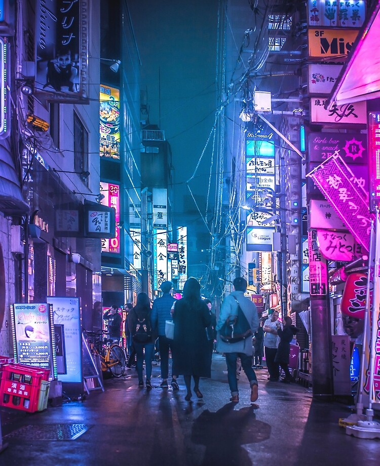 Tokyo Neo Future Cyberpunk Ipad Case Skin By Tokyoluv Redbubble