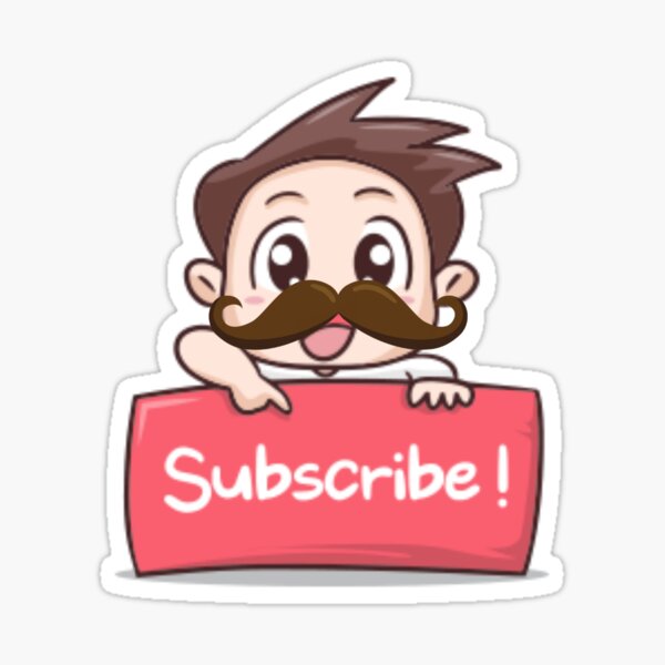 Subscribe my chainal  Sticker