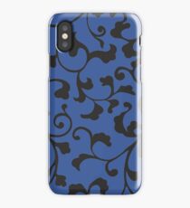 Black Leaf Flower Vine iPhone Case