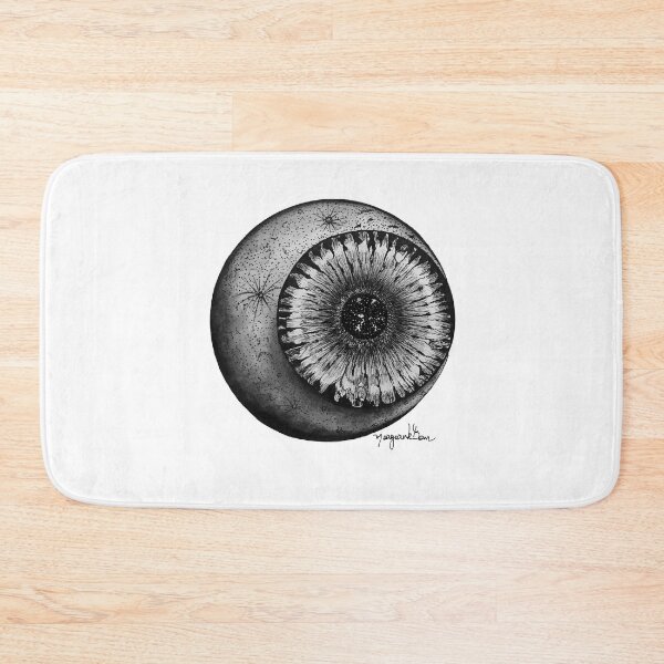 Item preview, Moon and eyes in nanquim / india ink and watercolor designed and sold by Margarete Bom.