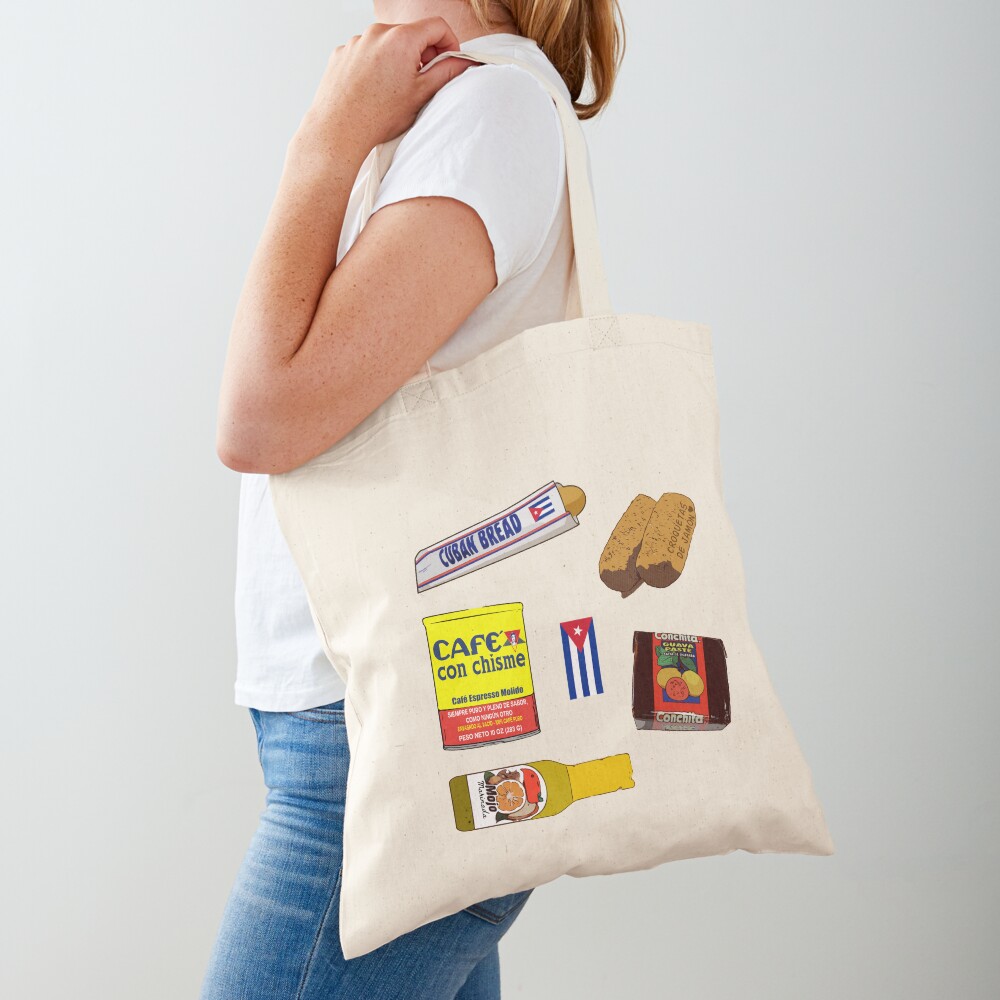 "CUBAN FOOD, FUNNY CUBAN AMERICANS" Tote Bag for Sale by CasaLatina Redbubble