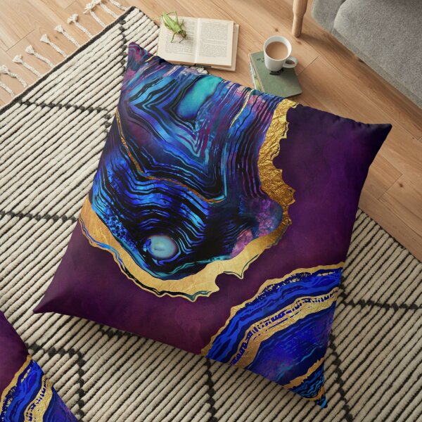 Agate Abstract Floor Pillow