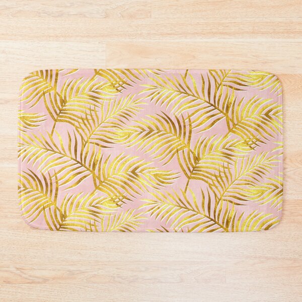 Item preview, Palm Leaves_Gold and Rose Quartz designed and sold by miavaldez.