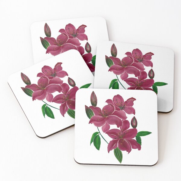 Item preview, Vibrant blossoming Lilies  designed and sold by DollyJ.