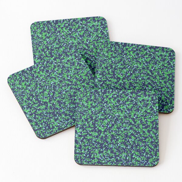 Item preview, Green Paint Splatter with Blue Bubbles designed and sold by The Zany Paintbrush | Home Decor | Apparel | Accessories.